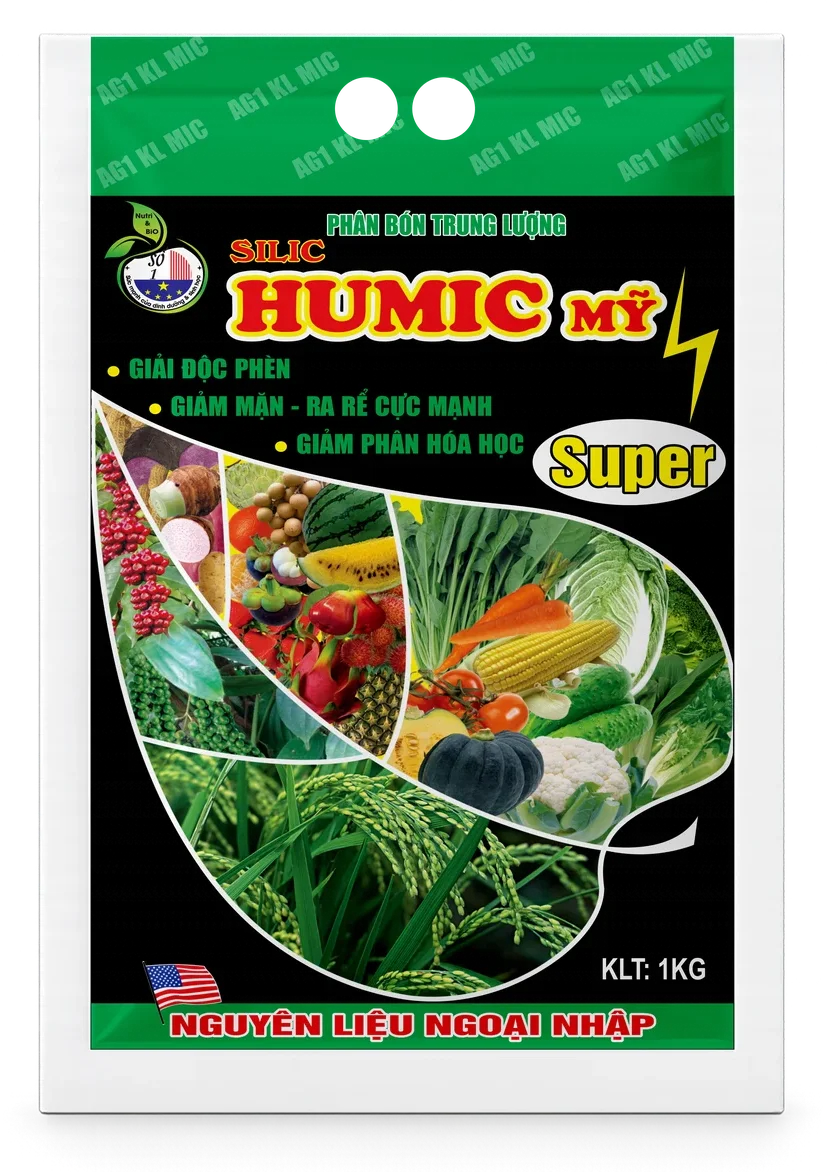 Silic Humic My (bột đen, túi đen)